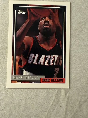 1992-93 Topps Portland Trail Blazers Mark Bryant #235 - Image 1 of 2