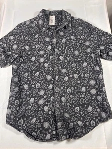 Disney Parks Hemd Herren Medium Schwarz Bruno Encanto Knopfleiste Maus Kurzarm - Bild 1 von 6