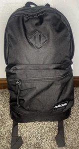 ADIDAS Backpack Black Beach School Bag- 2 Sections + Water Bottle Pouches - Picture 1 of 7