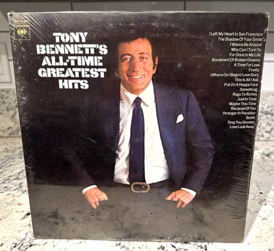 TONY BENNETT'S "All-Time Greatest Hits" 1972 CBS Double Album  2X LP Records NOS - Image 1 of 4