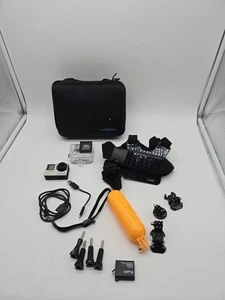 GoPro HERO 4 Action Camera Silver With Huge Lot of Accessories - Bad Battery - Picture 1 of 10