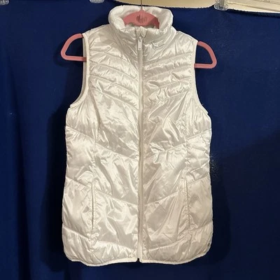 Chaleco acolchado Xersion para mujer talla M blanco ligero con bolsillos Foto 1 de 4