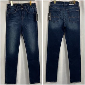 7 for all mankind Jeans Men Slim Straight Paxton Denim Blue Size 30 New NWT - Picture 1 of 5