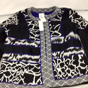 CHAQUETA ARTESANA CHICO AZUL/NEGRO/BLANCO CHICOS TALLA 1 XL/1 NUEVA CON ETIQUETAS (I-3) - Imagen 1 de 5