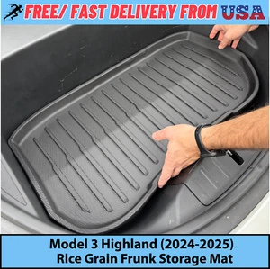 Tesla Model 3 Highland (2024-2025) Frunk Storage Mat TPE Material Rice Grain - Picture 1 of 8