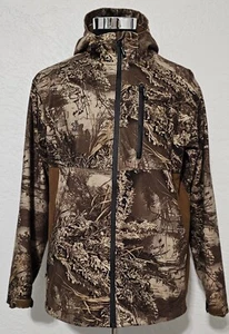 Mens Coat Small Camouflage Camo Jacket Hooded Hunting Real Tree Scent Factor - Picture 1 of 13