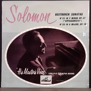 HMV ALP 1272 UK ED 1 PRESSING BEETHOVEN SONATAS NOS. 23 & 28 SOLOMON EX+ COND - Foto 1 di 3
