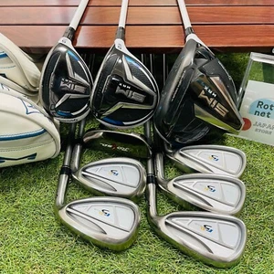 Women TaylorMade Fullset SIM Max 1w 5w 5hybrid r5XL Iron 789PS L Flex 9Club Golf - Picture 1 of 21
