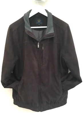 Lincoln Hombre Mediano Marrón Gamuza Afecta Abrigo Hombre M Foto 1 de 4