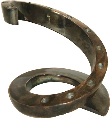 Винтажный MCM Bertil Vallien DANSK посеребренный спираль тяжелый 2 # подсвечник - Изображение 1 из 4