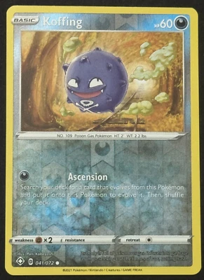 Koffing 041/072 Pokemon Shining Fates Reverse Holo - Image 1 of 2