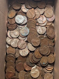 3 Pounds Bag Lincoln Cents of 95% Copper  Pennies from 1959- 1982  - Picture 1 of 3