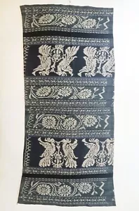 Tela vintage Ikat Savu Indonesia asiática coleccionable textiles decoración del hogar - Imagen 1 de 4
