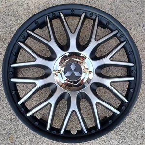 4 Alu-Design Radkappen 14 Zoll "Orden black matt" für Mitsubishi - Bild 1 von 5
