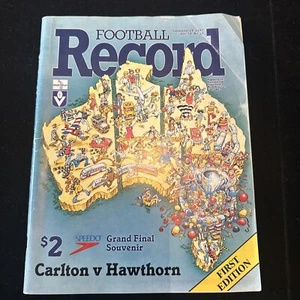 1987 VFL Grand Final Football Record - Carlton v Hawthorn 🏉 1st Edition - Bild 1 von 7