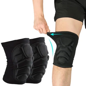 1 Pair Knee Pads Volleyball Sponge Knee Guards Soft Dancer Knees Protective Pads - Picture 1 of 13