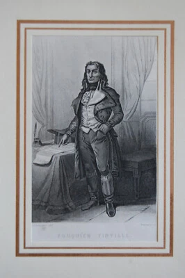 Stahlstich Fouquier Tinville, A. Lacauchie del Florensa, ca. 1840 - Bild 1 von 2