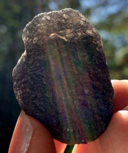RARE +AAA AGNI MANITITE PEARL OF FIRE TEKTITE NATURAL METEORIC GLASS CRYSTAL *2 - Picture 1 of 8