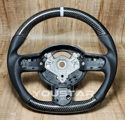 WHITE LINE CARBON Napa Leder Lenkrad für MINI R53 R52 R50 COOPER S JCW - Bild 1 von 4