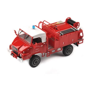 1/43 Maßstab rot Feuerwehr Motor LKW Modell Fahrzeug Auto Druckguss Geschenksammlung Spielzeug - Bild 1 von 9