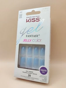 KISS GEL FANTASY JELLY COLOR Gel Nägel 28xKunstnägel + Kleber 91891/FJC03C *NEU* - Bild 1 von 2