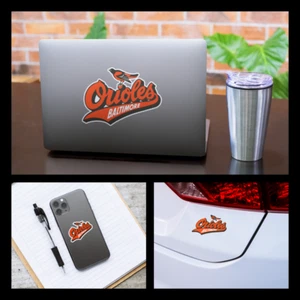 Adesivo vinile o decalcomania auto stile Baltimore Orioles 1992 NUOVO - Foto 1 di 4