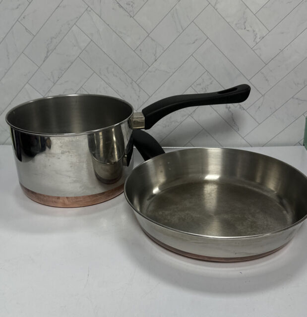 Revere Ware USA 8 Omelet Pan Stainless Steel Copper Clad – Olde