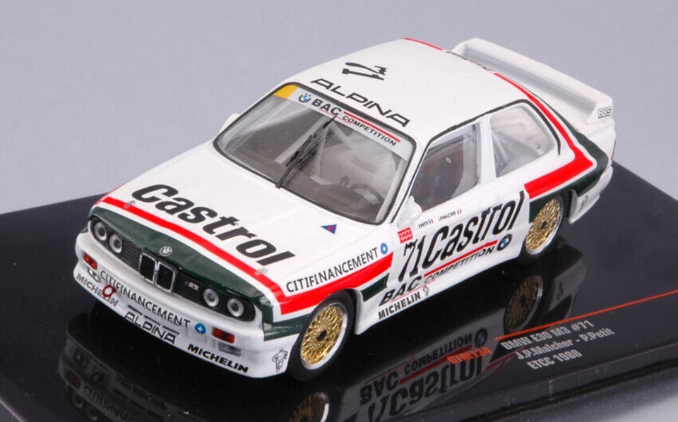 BMW M3 E30 #71 ETCC 1988 MALCHER PETIT IXO GTM134 1:43 CASTROL - Immagine 1 di 1