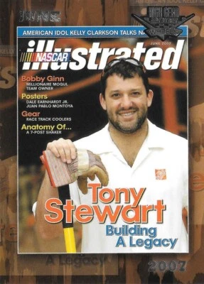 2008 Wheels High Gear - #75 Tony Stewart - NASCAR Illustrated Cover Card - Image 1 of 4