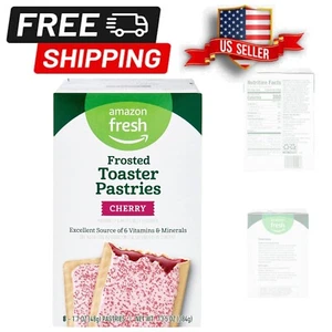 Nutritious Frosted Cherry Toaster Pastries, 8-Pack – 6 Vitamins Fulfilling - Picture 1 of 7