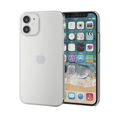 ELECOM iPhone 12 mini funda Qi carga compatible duro transparente PM-A20APVCR Foto 1 de 4