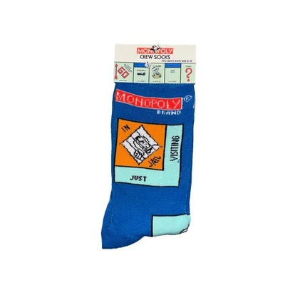 Monopoly Hasbro Novedad Crew Calcetines Divertido Juego de Mesa Familiar Talla 6-12 Nuevos  Foto 1 de 2