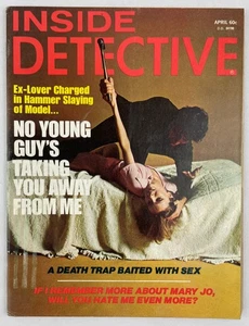 Inside Detective Magazine, April 1975, Vintage True Crime Stories, Pulp - Picture 1 of 4