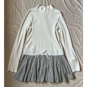 Anthropologie Daily Practice Jump Sequence Mockneck Pleated Dress S - Picture 1 of 8