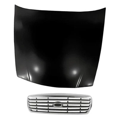 For Ford Crown Victoria 98-11 2-Piece Hood Panel, Grille Standard Line - Image 1 of 3