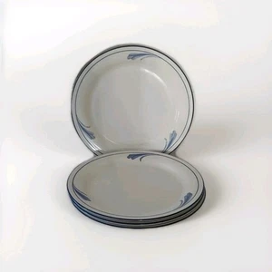 Lenox Chinastone blau Pinselstriche (Mohnblumen auf blau) 8,25" Salatteller - 4 - Bild 1 von 3