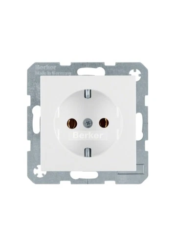 Berker 47438989 Steckdose SCHUKO polarweiß, glänzend Berker S.1/B.3/B.7 - Bild 1 von 1