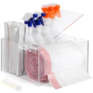 Trash Bag Kitchen and Bathroom Organizer - Large Garbage Bag Under Sink Dispe... - Picture 1 of 9