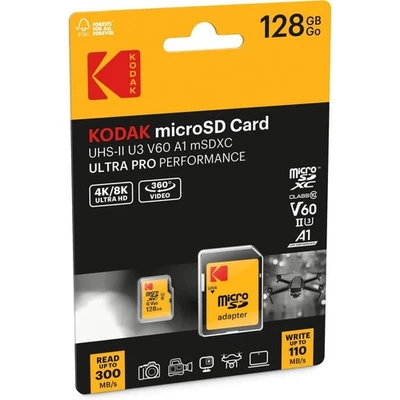 Kodak Micro SD Card 128GB Uhs-Ii U3 V60 Memory Card Ultra pro Performance - Image 1 of 4