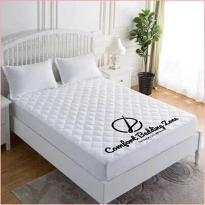 Quilted Waterproof Mattress Protector Extra Deep Fitted Sheets Bed Wetting Sheet - Picture 1 of 23