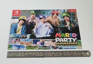 Nintendo Switch Super Mario Party Superstars Advertising Flyer 2021 JAPAN F/S - Imagen 1 de 5