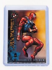 1996 SkyBox Marvel Spider-Man Premium Arachnophilia #3 Scarlet Spider