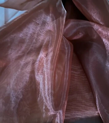 Sheer Crystal Organza Fabric - 58" Wide by the Yard - Image 1 of 2