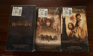The Lord of the Rings Trilogy VHS Sealed Return Special Ext Fellowship 2 Towers - Picture 1 of 13