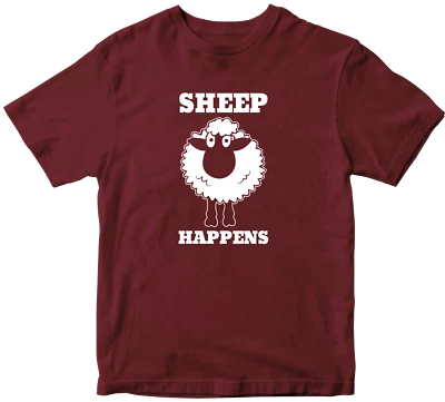 Camiseta Sheep Happens Broma Divertida Sh t sucede Novedad Rudo Ofensivo Top Regalo Foto 1 de 4