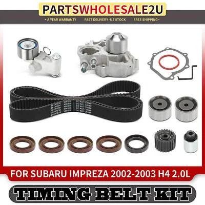 12x New Timing Belt Kit for Subaru Impreza 2002-2003 H4 2.0L GAS w/ Water Pump Foto 1 de 4