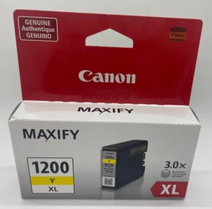 Genuine Canon 9198B001AA 9198B001 PGI-1200 XL Ink Jet Cartridge Yellow NEW - Picture 1 of 1