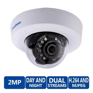Geovision GV-EFD2100 2MP H.264 Low Lux WDR IR Mini Fixed IP Dome 2.8mm Fixed Len - Picture 1 of 8
