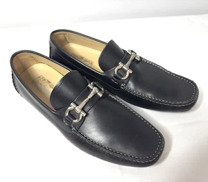 Salvatore Ferragamo Paris Gancini schwarzer Halbschuh Größe 9,5 D - Bild 1 von 24