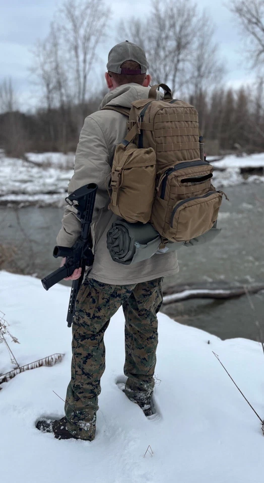 USGI Self-Inflating Sleeping Pad- Durable Military Sleep Mat for Camping: USED - Image 1 of 4